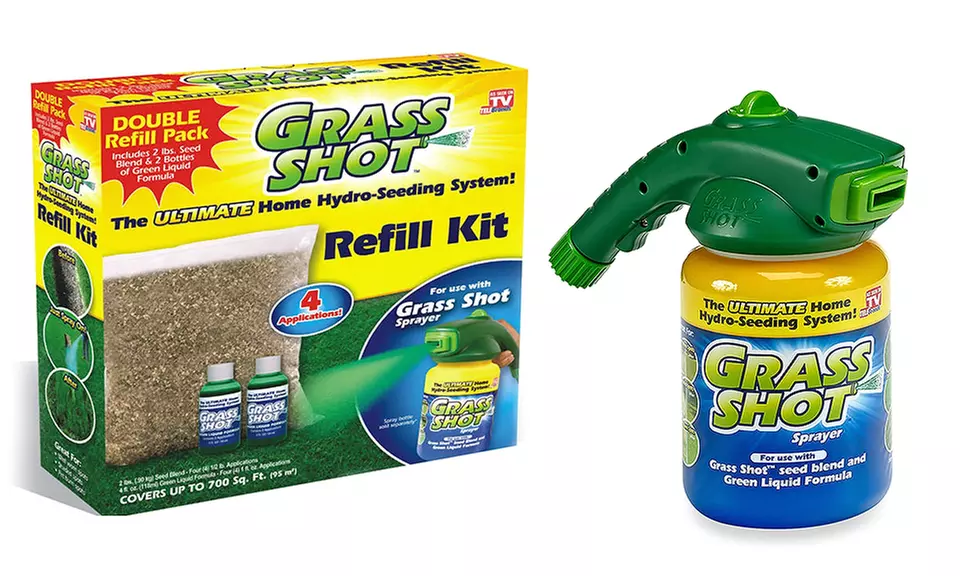 Grass Shot Soak & Seed Spray System with Refill Pack - Primary Image