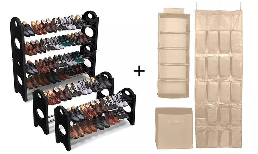 Sorbus Closet Organization Set (4-Piece) - Second Medium