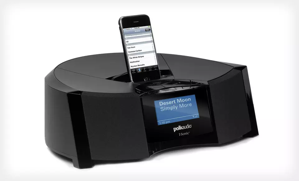 $199 for a Polk I-Sonic Digital Audio System with iPod/iPhone Dock ($299.90 List Price). Free Shipping and Free Returns. - Primary Image