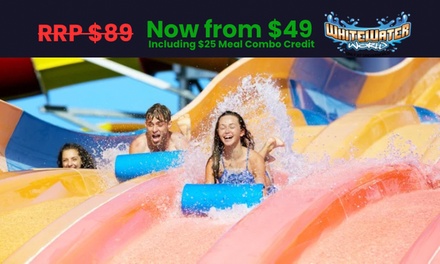 One Day Ticket for One Child (3-13) with $25 F&B Credit Towards A Choice of Meal Combo - WhiteWater World