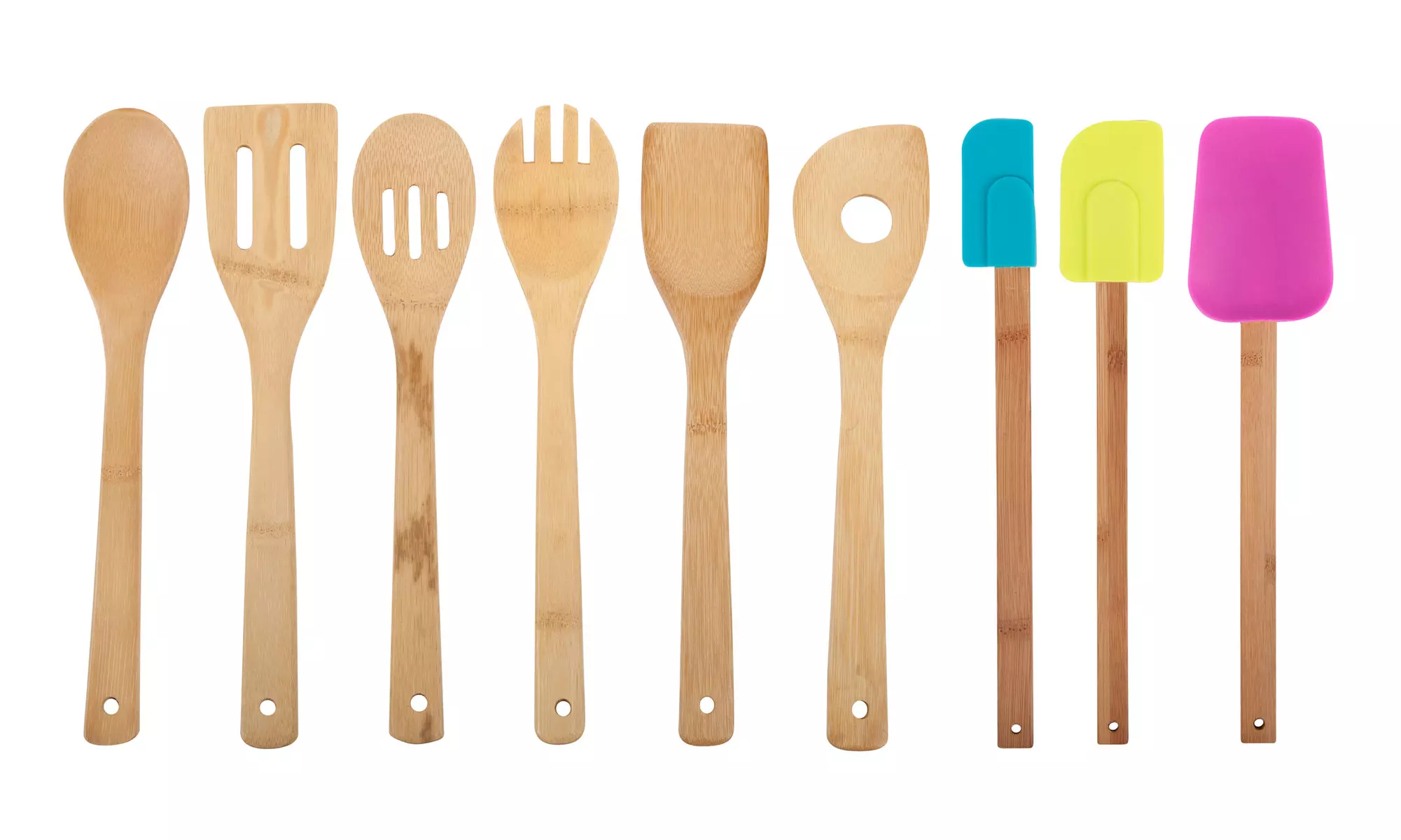 Bamboo and Silicone Utensil Set (9-Piece) - Primary Image