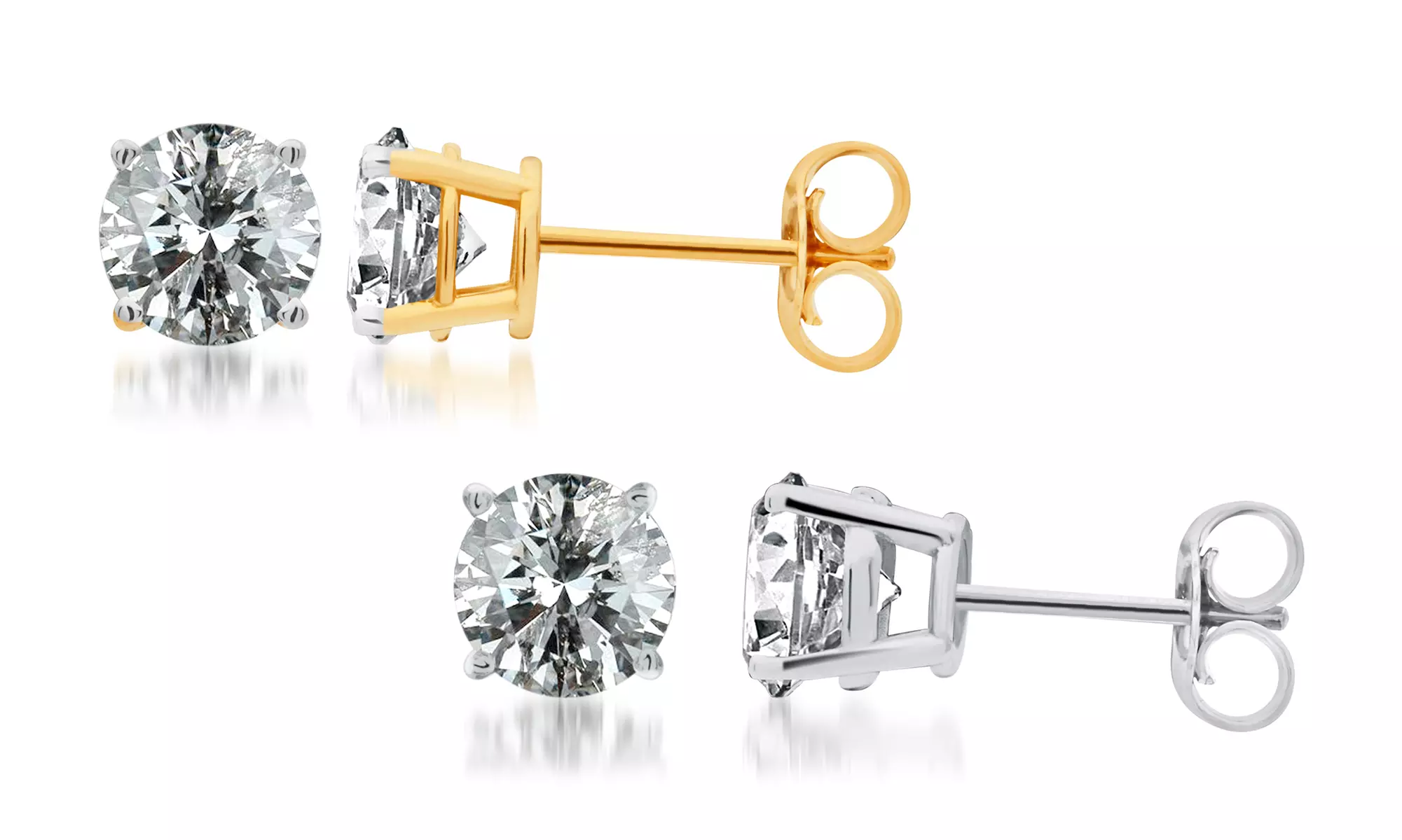 0.50, 0.75, 1.00, 1.25, 1.50 CTTW Diamond Stud Earrings - Primary Image