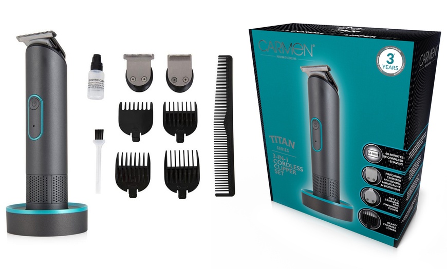 Image 1: Carmen Titan Hair Clipper Set