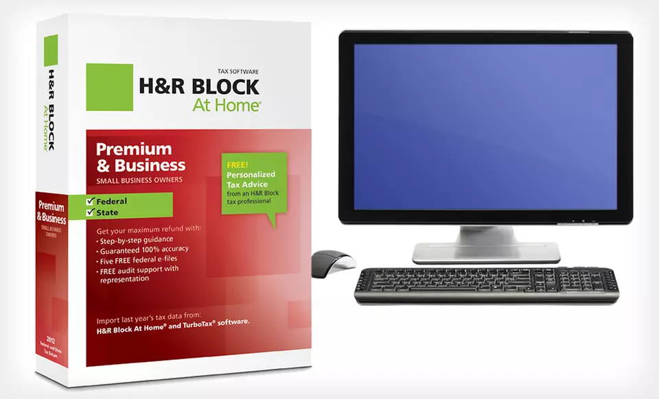 $40 for H&R Block At Home Premium & Business Software ($79.95 List Price). Free Shipping and Free Returns. - Primary Image