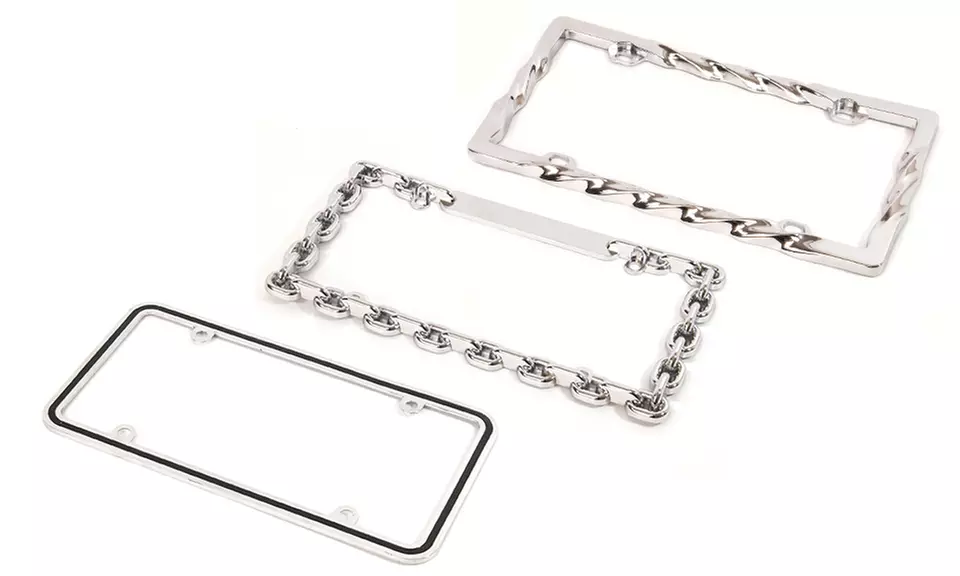 Chrome License Plate Frames from $8.99-$9.99 - Primary Image