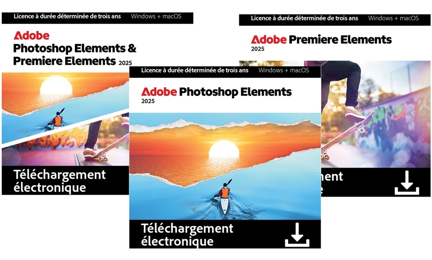 Image 1: Adobe Photoshop et/ou Premier Elements 2025