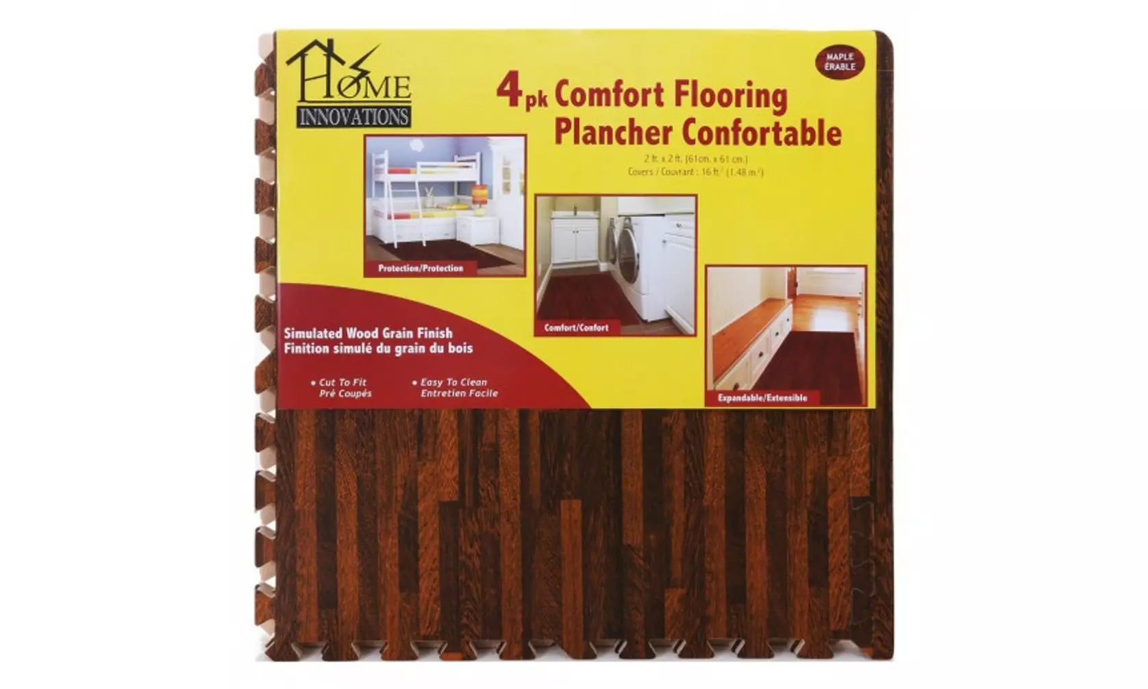 Anti-Fatigue Interlocking Comfort Flooring Mats (4-Pack) - Second Medium