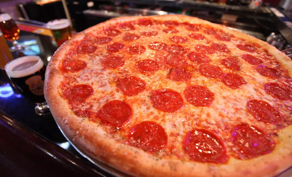 $22 for an 18" Specialty Pizza and 14 Wings for Two at Hawthorne's New York Pizza & Bar ($37.90 Value) - Primary Image