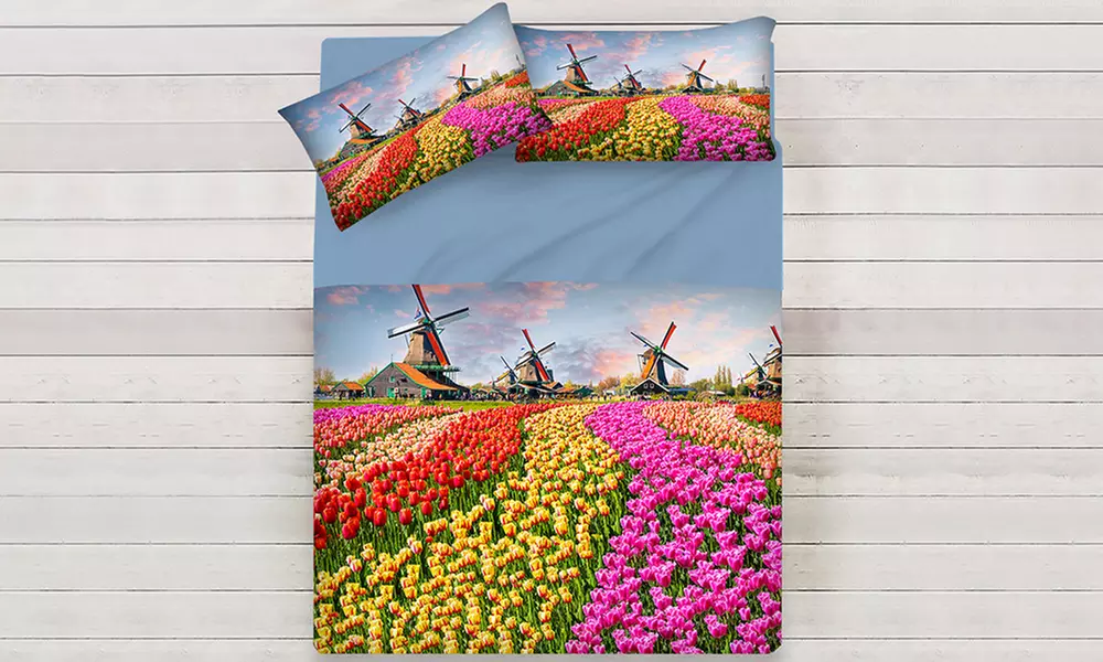 Lenzuola copriletto fantasie estive 100% cotone