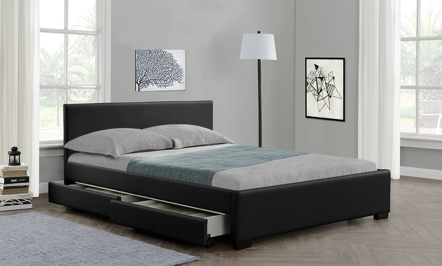 Image 3: Comet Bed Frame and Mattress