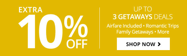 Extra 10% Off Getaways