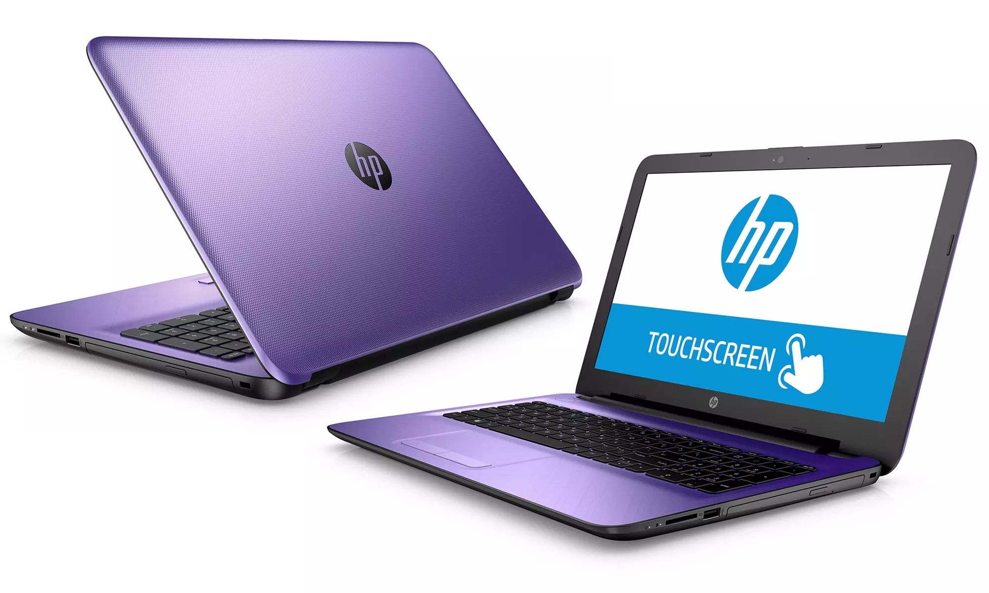 HP 15.6" Touchscreen Laptop with Intel Quad Core, 4GB RAM, and 1TB Hard Drive (Manufacturer Refurbished) - Second Medium