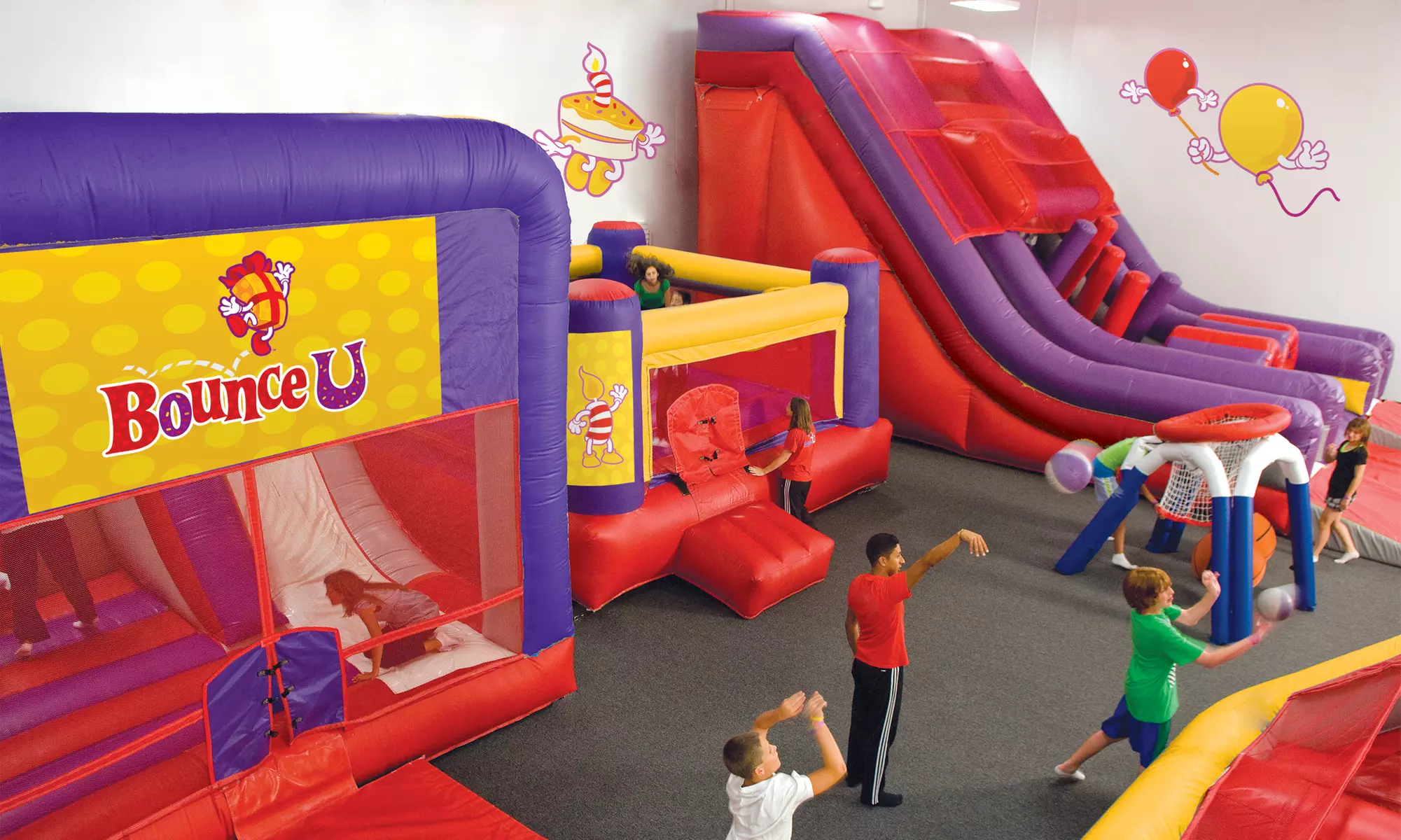 Open-Bounce Sessions, Parties, and Day Camp at Bounce U (Up to 52% Off). Five Options Available. - Primary Image