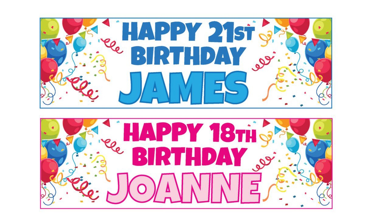 Birthday Banners at Decomatters