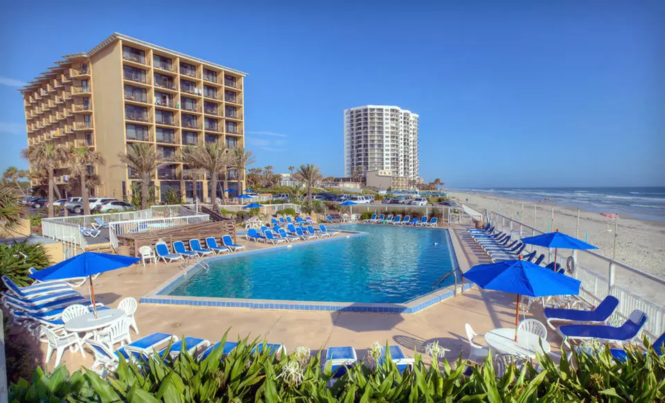 One- or Two-Night Stay for Four with Two Welcome Drinks at Acapulco Hotel and Resort in Daytona Beach, FL - Primary Image