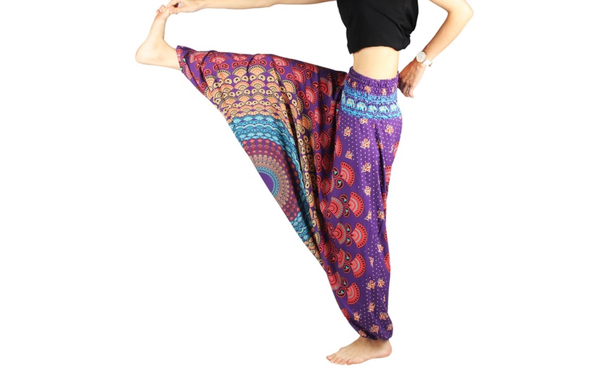 Image 7: Women's Printed Harem Trousers