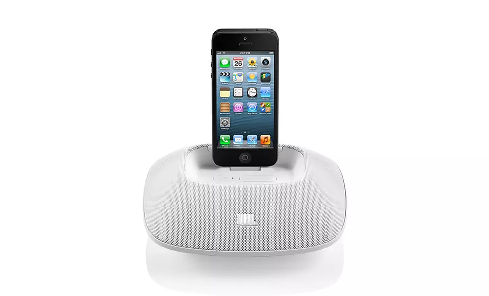 JBL OnBeat Micro Speaker Dock for iPhone and iPod in Black or White. Free Returns. - Second Medium