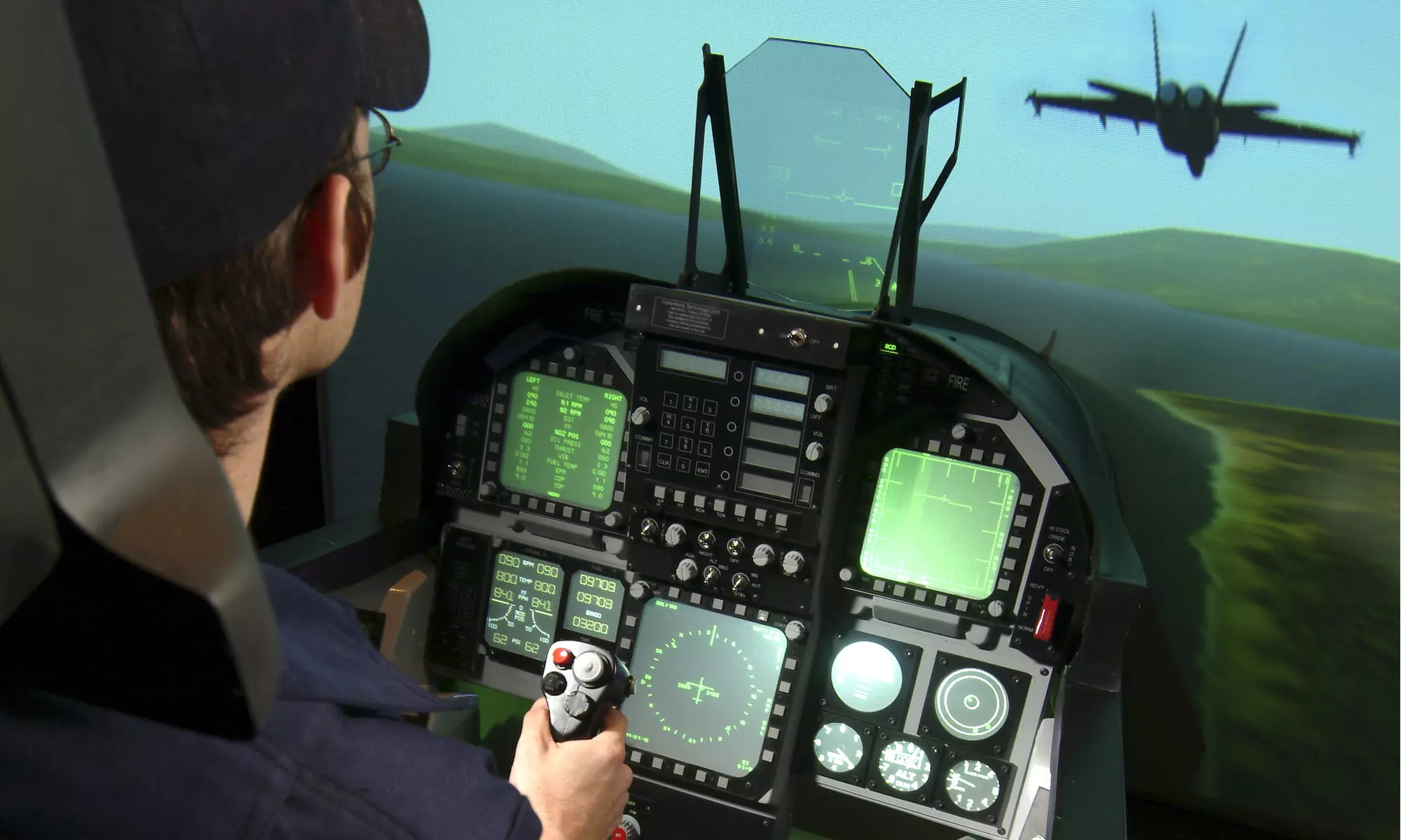 Standard- or Double-Duration Mission in F-18 Fighter Jet Flight Simulators for Two at Air Combat Zone (51% Off) - Primary Image