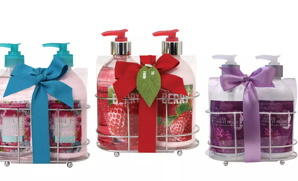 Scented Lotion and Soap Handy Caddy. Multiple Scents Available. - Primary Image