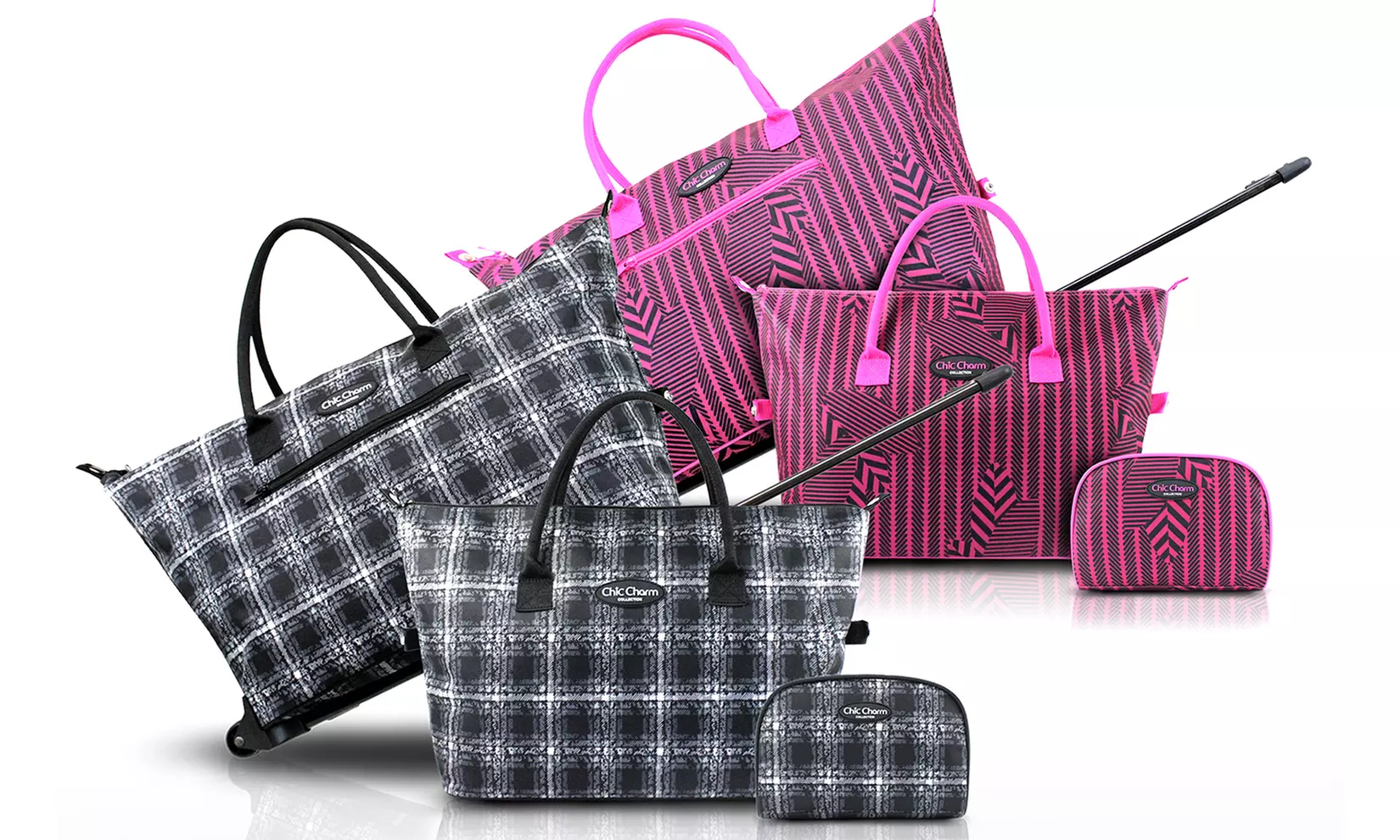 Jacki Design Chic Charm 3-Pc Carry-on Set - Primary Image