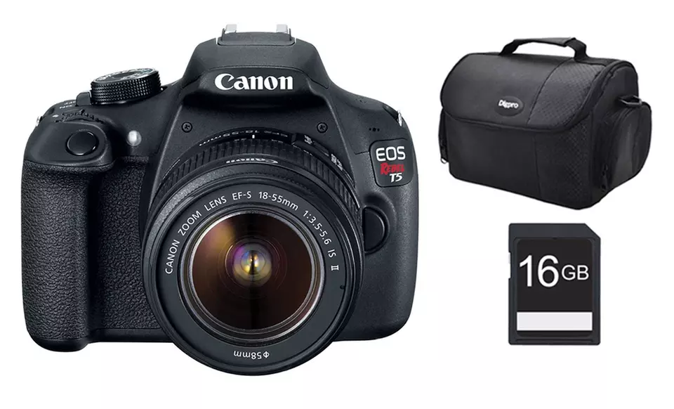 Canon EOS Rebel T5 18MP DSLR Camera Bundles - Primary Image