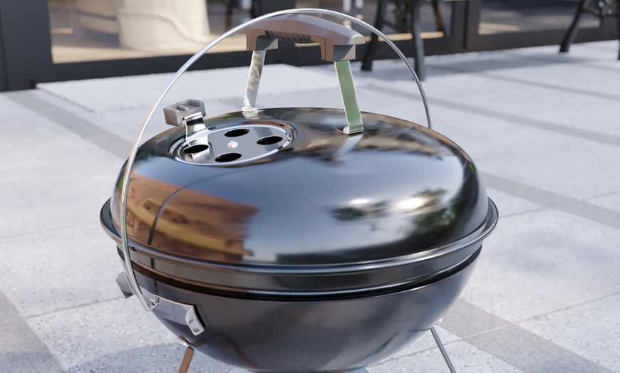 Image 4: On the Go Portable Kettle Grill BBQ