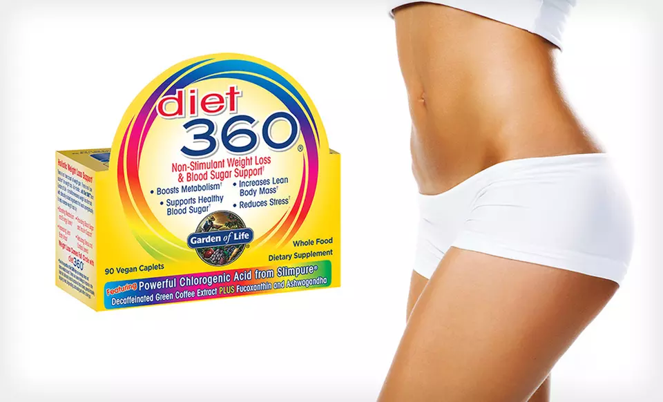 $24.99 for 90 Capsules of Garden of Life Diet 360 Weight-Loss Supplement ($56.60 List Price). Free Shipping. - Primary Image