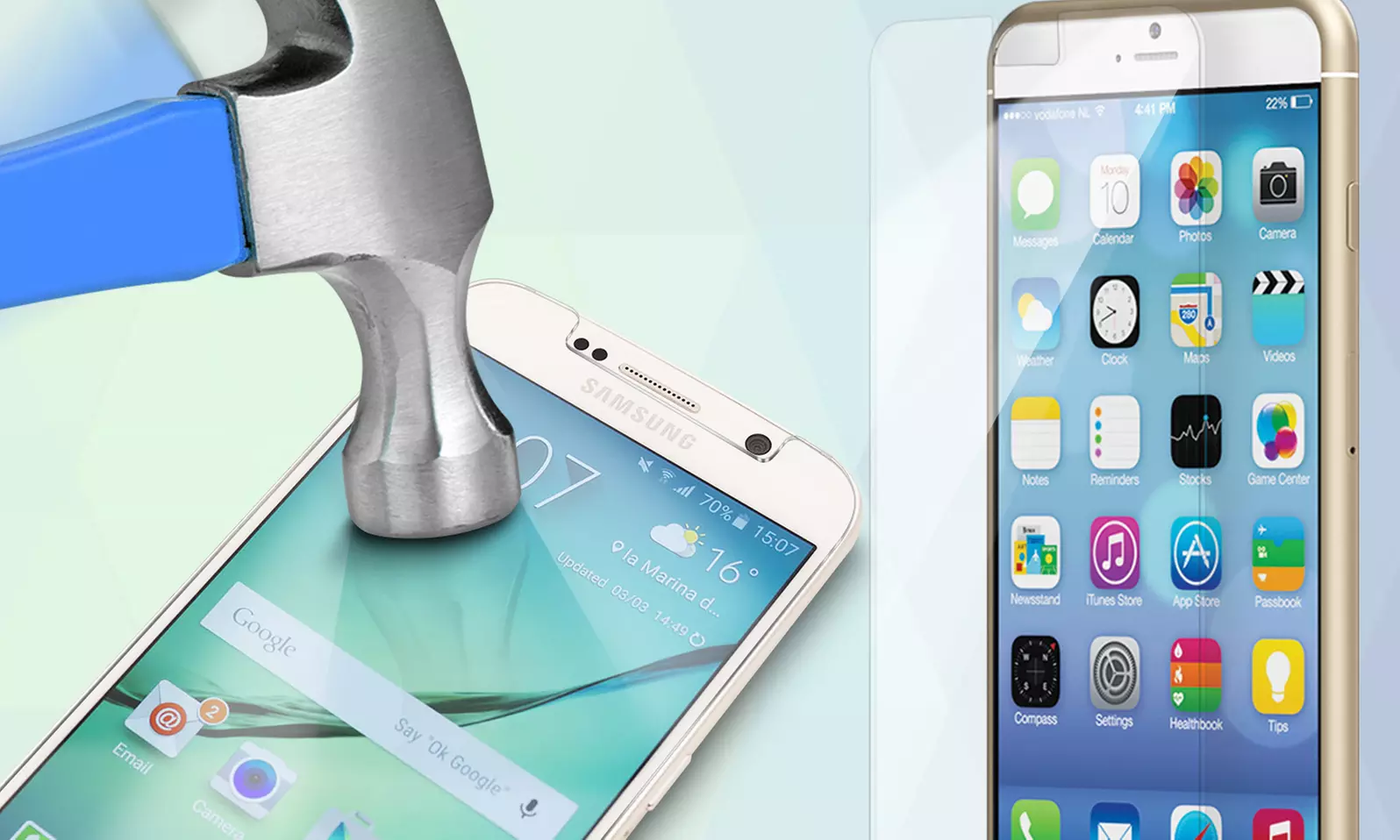 ShatterGuardz Tempered Glass Screen Protectors for iPhone and Galaxy Models - Primary Image