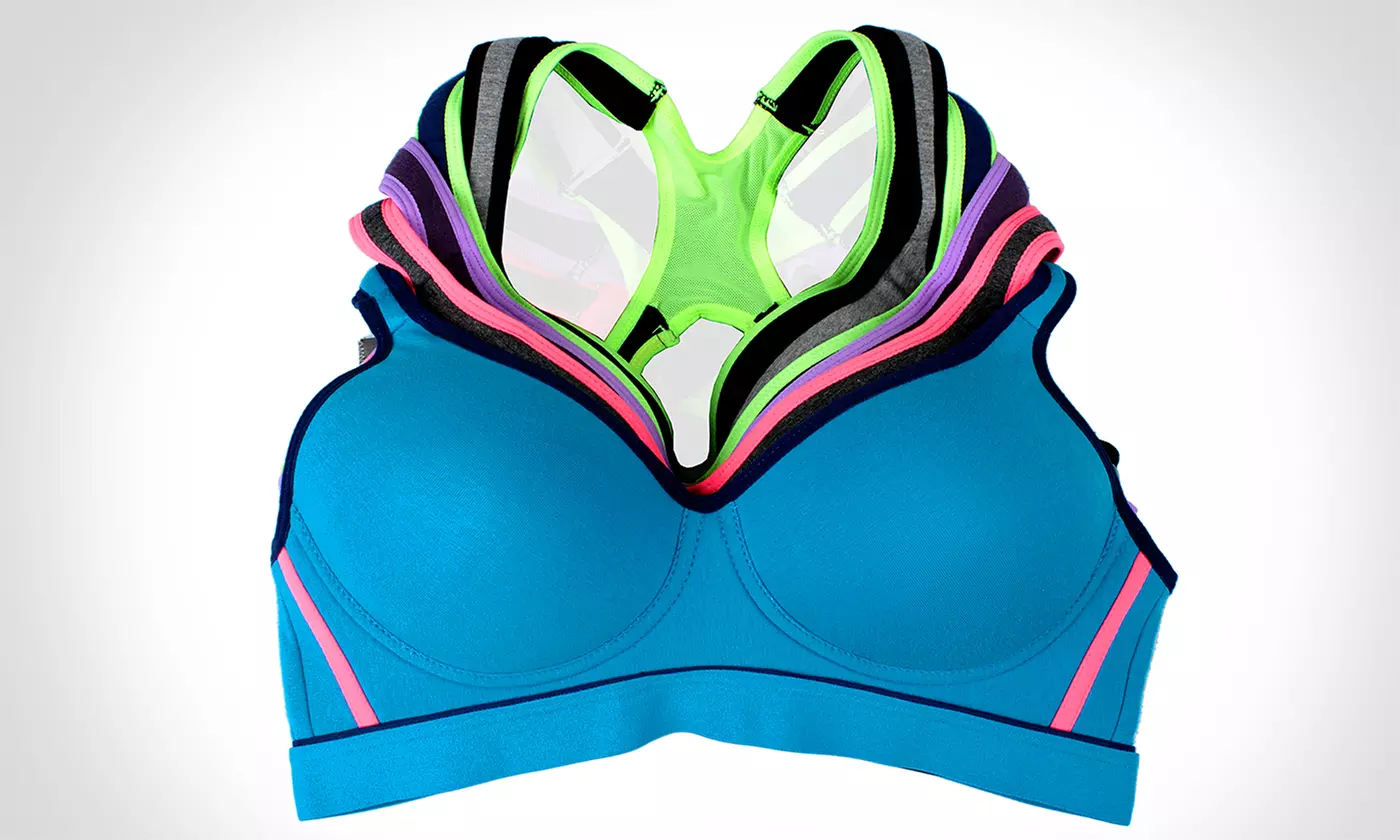 Regular and Plus-Size Sports Bras (6-Pack) - Primary Image