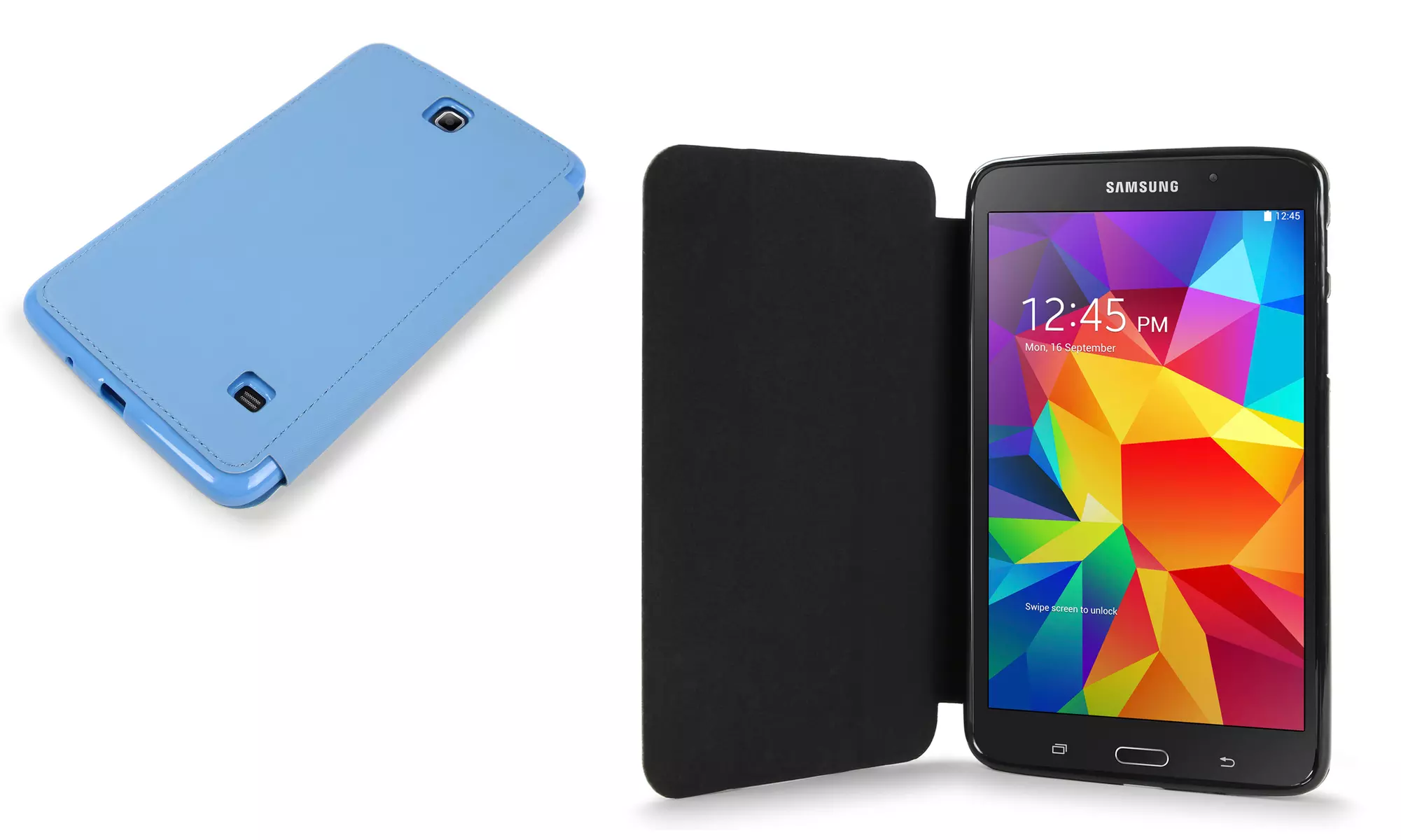 OnTek 7” Samsung Tab 4 Slim Folio Tablet Case with Scratch Resistant Flip Cover  - Primary Image