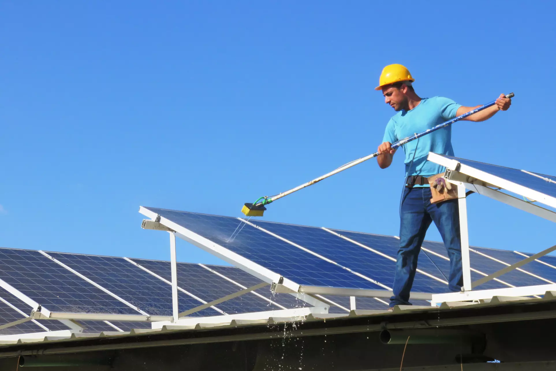 Solar Panel Installation at Solar Force cleaning