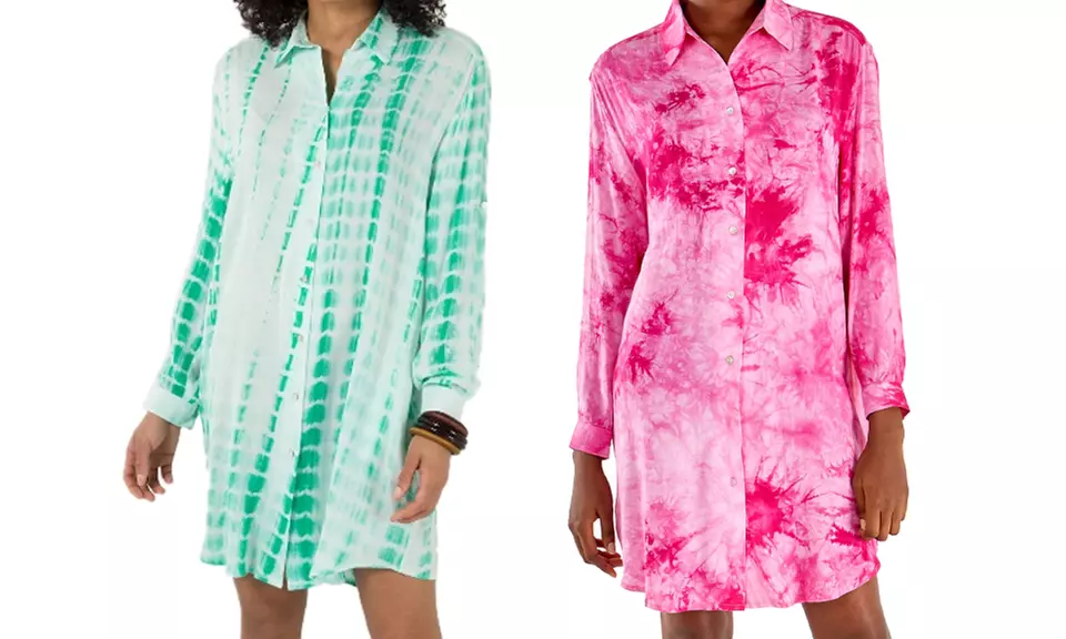 Robe chemise Oversize de la marque QED London - Primary Image