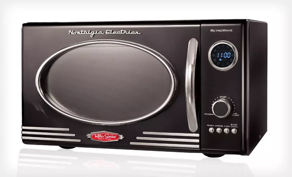 $86 a Nostalgia Electrics ‘50s-Style Retro Microwave in Black or Red ($149.99 List Price). Free Shipping and Returns. - Primary Image