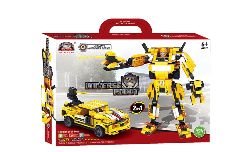 Image 8: Robots Building Blocks Set