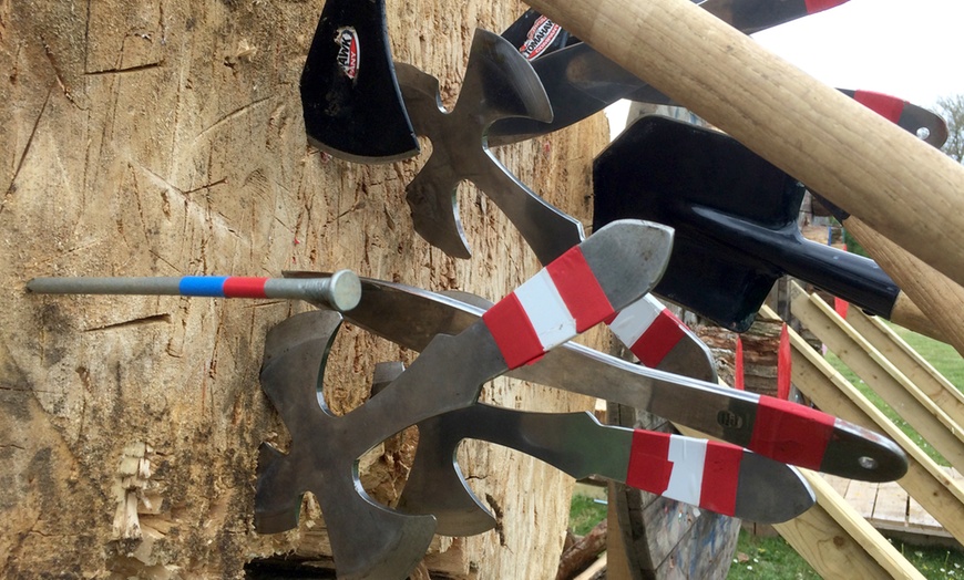 Image 1: Axe Throwing at Uk Active Outdoors