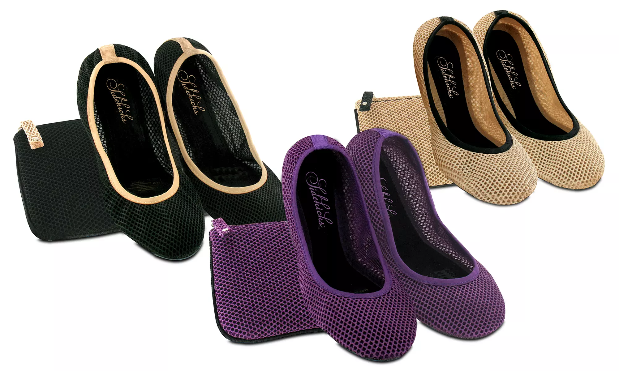 Sidekicks Women's Mesh Foldable Flats  - Primary Image
