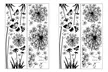 1 of 2 wanddecoratie stickers sets met paardenbloemen en vlinders in kleur naar keuze - Image 6