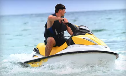 Tandem-Jet-Ski Package with Rental and Photos for Two or Four from X-Treme Parasail (Up to 53% Off) - Primary Image