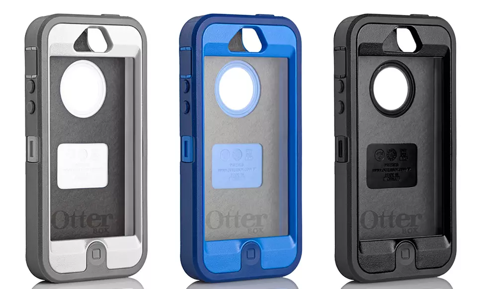 Otterbox Defender iPhone 5 Hybrid Case and Holster in Black, Blue Night, or White Glacier. Free Returns. - Primary Image