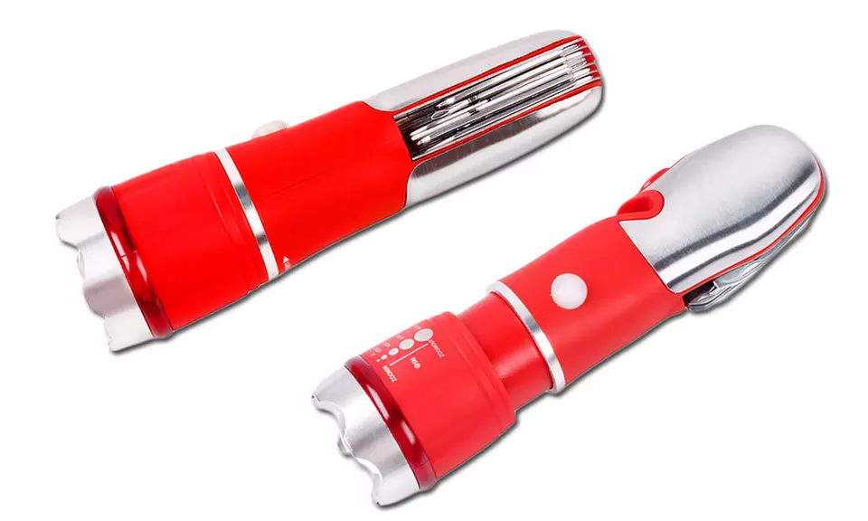 Roadside Emergency Safety Tool with Hammer, Flashlight, and Multi-Tool - Primary Image