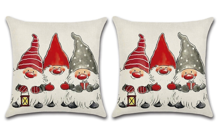 Image 10: 18" Christmas Cushion Cover