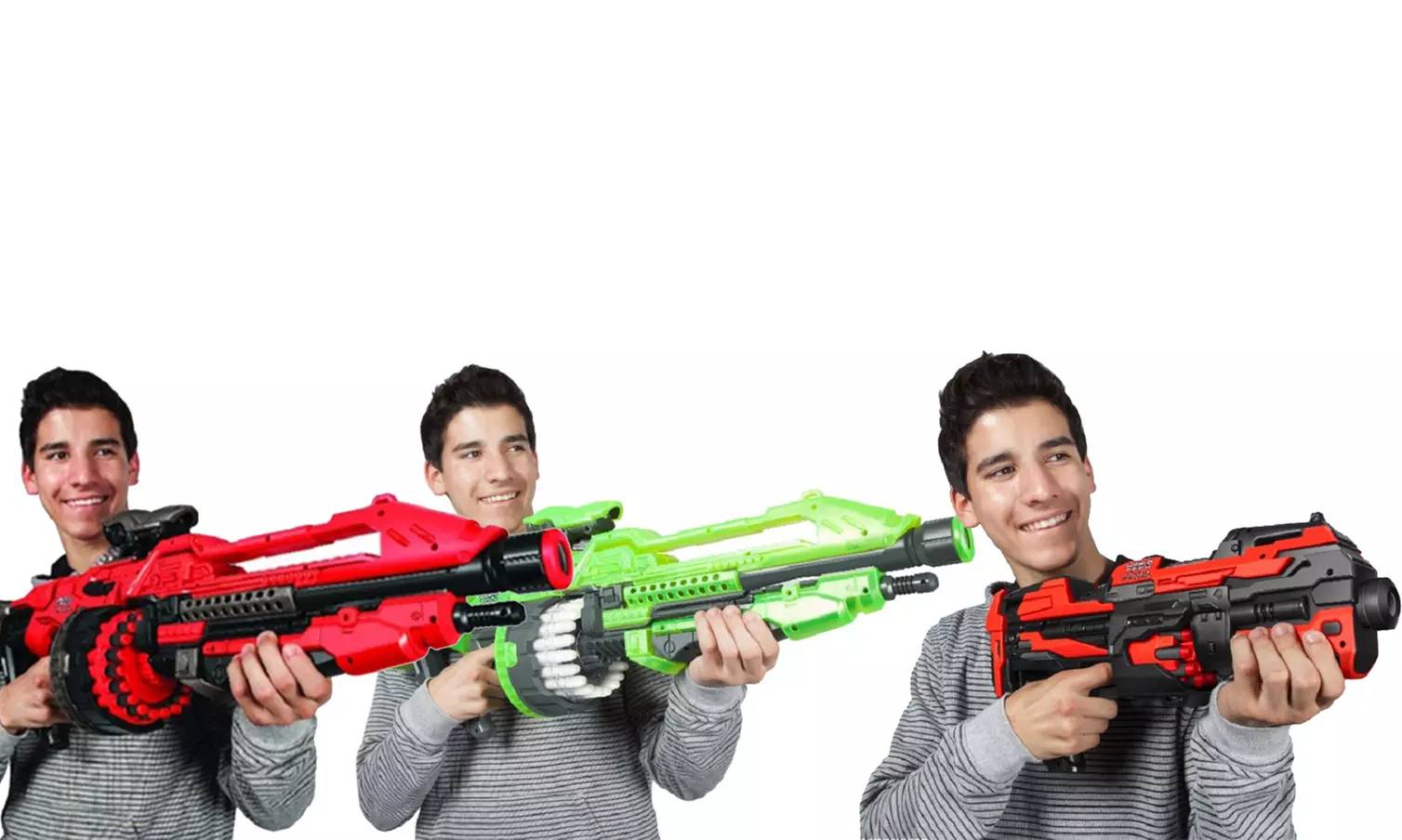 World Tech Warriors Motorized Foam Dart Blasters with Electronic Rapid Fire - Primary Image