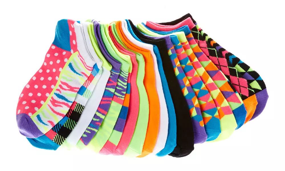 Everlast Women's Bright-Colored No-Show Socks (21-Pack) - Primary Image