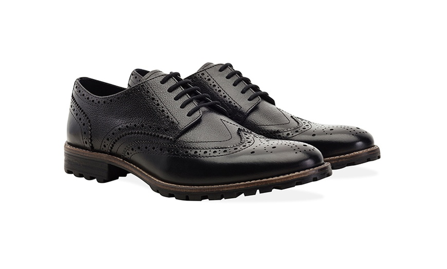 Image 27: Men's Leather Derby Brogues