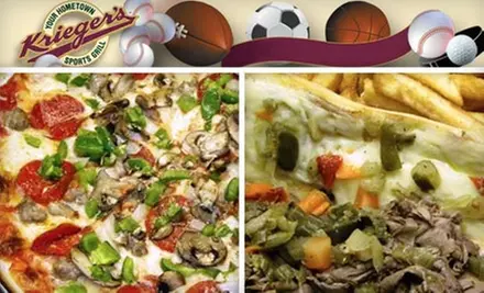 $10 for $20 Worth of Hearty American Fare at Krieger’s Sports Grill  - Primary Image