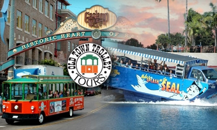 Half Off At Old Town Trolley Tours Old Town Trolley Tours Of San