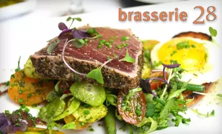 $20 for $40 Worth of Upscale Cuisine at Brasserie 28 in Andover - Primary Image