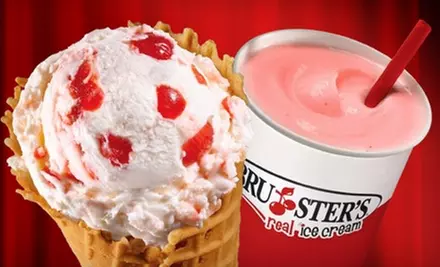 $5 for $10 Worth of Ice Cream, Shakes, and Frozen Treats at Bruster’s Real Ice Cream. Four Locations Available. - Primary Image