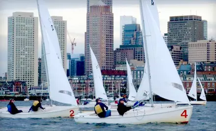 $95 for a Two-Hour Sailing Lesson or Cruise for Up to Three from Courageous Sailing Center in Charlestown ($190 Value) - Primary Image
