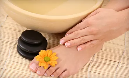 $40 for a Shellac Manicure and Pedicure at Lua Nail Bar in Exton ($80 Value) - Primary Image